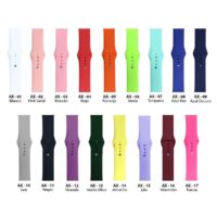 Pulsos En Silicona Para Smartwatch Samsung 20mm 22mm Colores — Tamaño: 20MM, Color: Verde Manzana