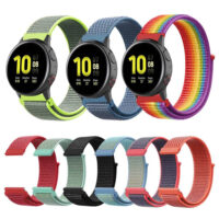 Pulsos En Nylon Loop Para Smartwatch Samsung 20mm 22mm Colores