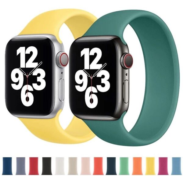 Pulsos Solo Loop para Apple Watch 42/44/45mm, Series 1,2,3,4,5,6,7,SE