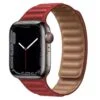 Pulsos Leather Link Para Apple Watch Todas Las Series | Apple Watch | Rojo