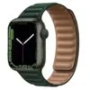 Pulsos Leather Link Para Apple Watch Todas Las Series | Apple Watch | Verde Oscuro