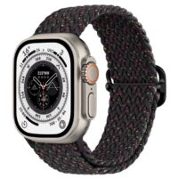 Pulsos Braided Pro para Apple Watch Todas Las Series — Tamaño: 42/44/45/46/49mm, Color: Black Unity