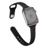 Pulsos Mono Slim Para Apple Watch Todas Las Series — Tamaño: 38/40/41/42mm, Color: Black