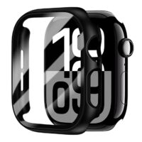 Protectores 360+ Para Apple Watch Series 1,2,3,4,5,6,7,8,9,10,SE — Tamaño: 42MM S10, Color: Negro