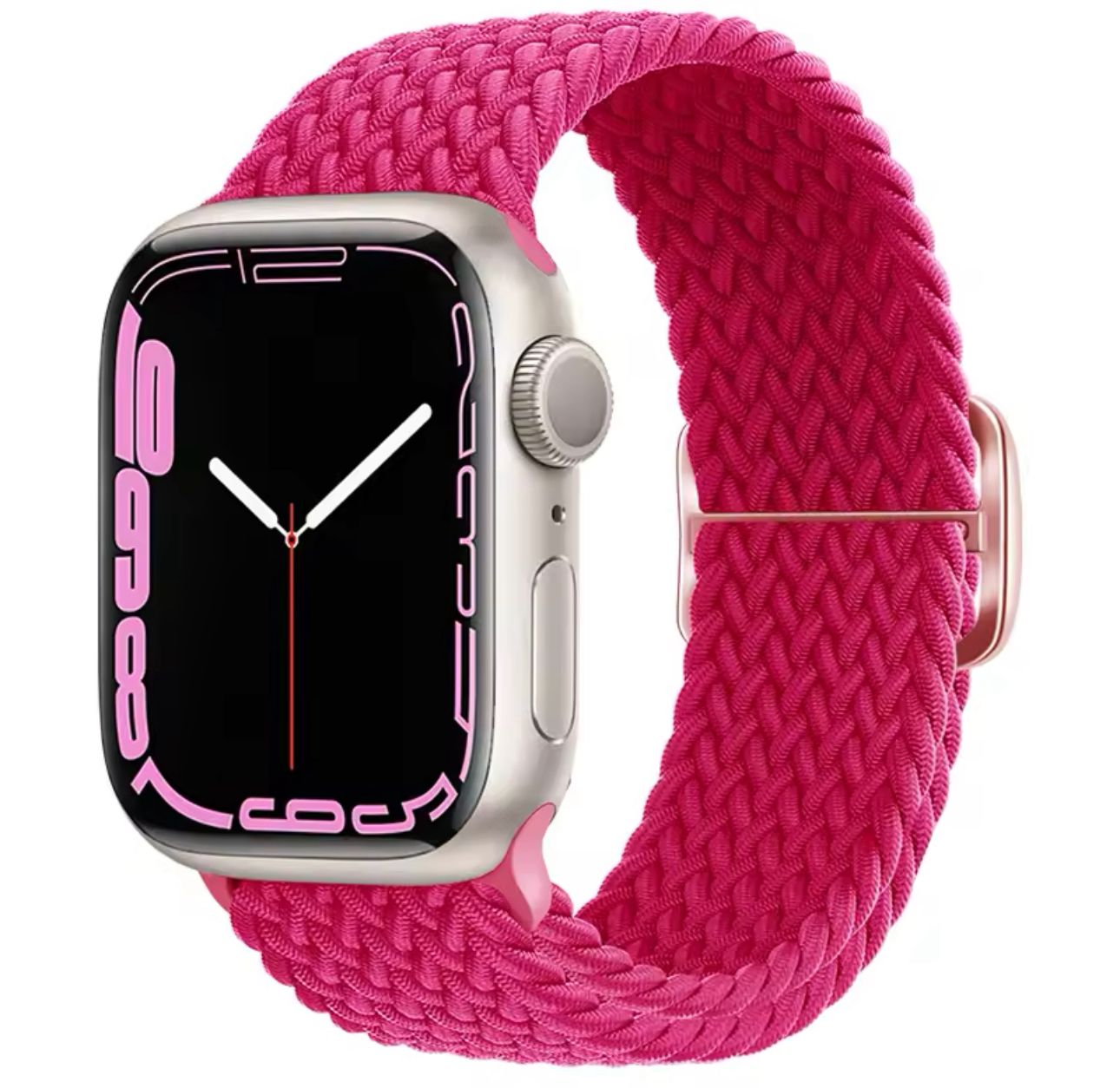 Pulsos Braided Pro para Apple Watch Todas Las Series — Tamaño: 38/40/41/42mm, Color: Fucsia