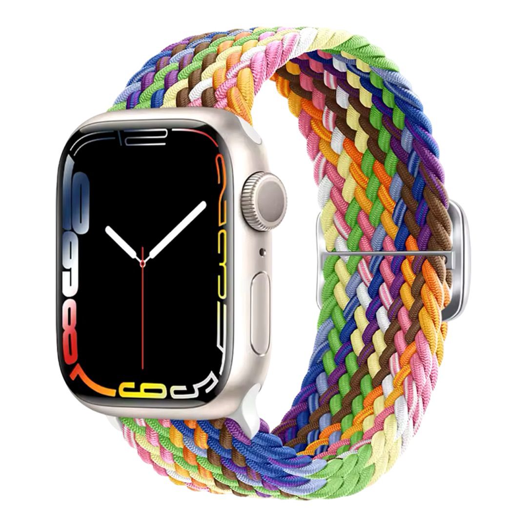 Pulsos Braided Pro para Apple Watch Todas Las Series — Tamaño: 38/40/41/42mm, Color: New Pride Edition