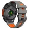 Pulsos Colección Fénix Para Garmin 22/26mm | Garmin - Samsung | Grey+Orange